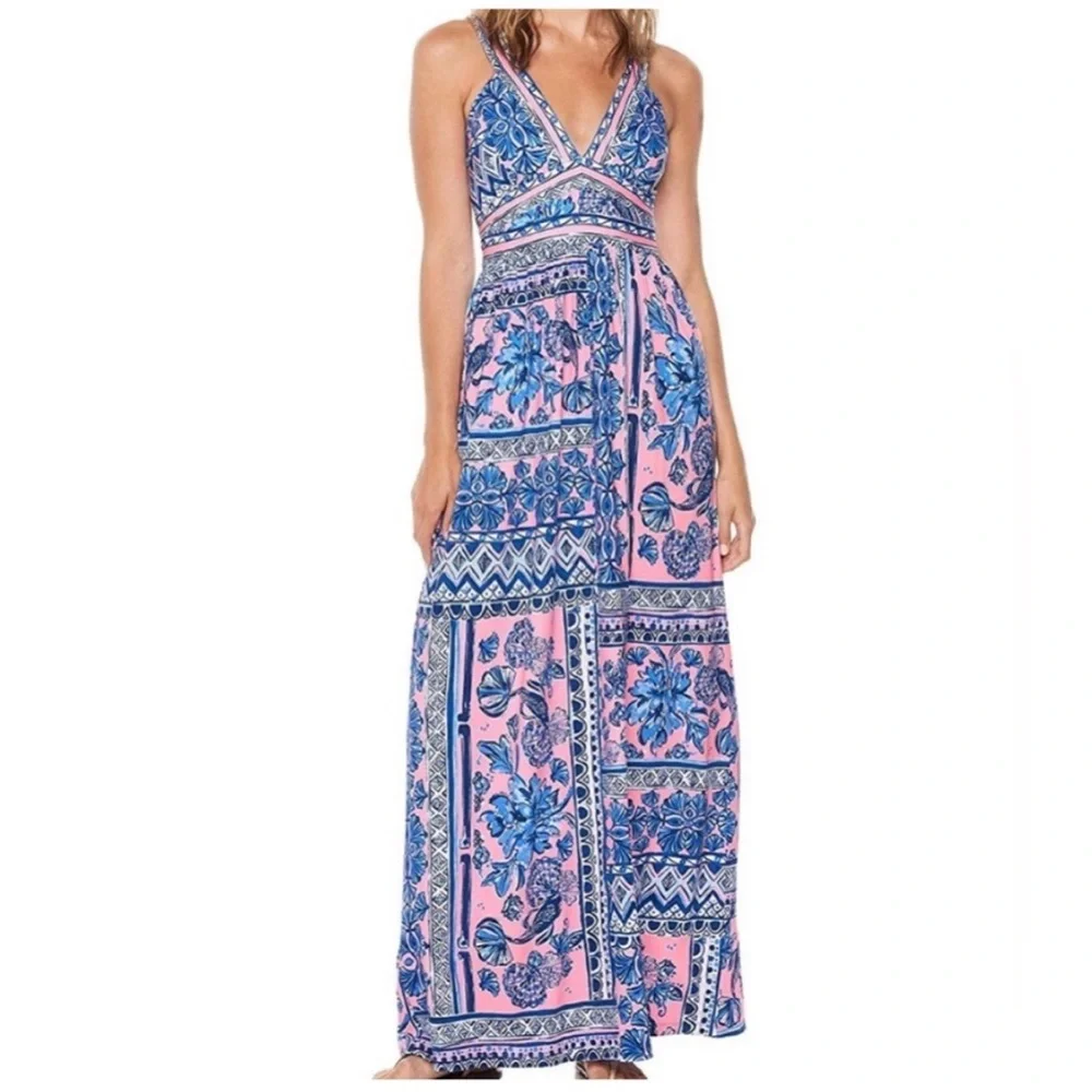 lilly pulitzer taryn maxi dress Lilly Pulitzer NWT Taryn Maxi Dress Little Flamenco Size 8,10,16